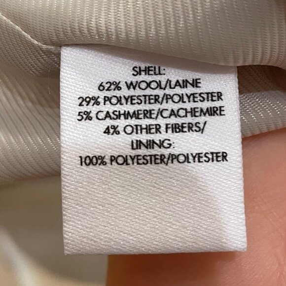 New Derek Lam 10 Crosby Colorblock Wool Blend Coat Oatmeal 10, M $525 - Picture 8 of 9